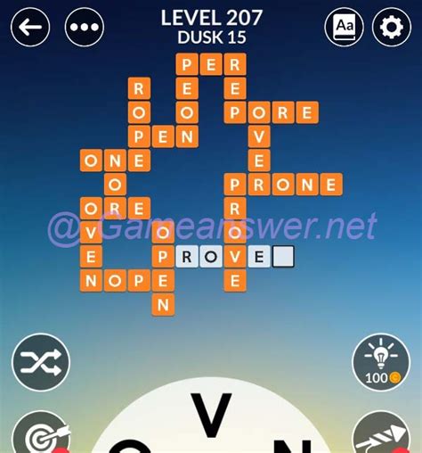 wordscapes level 207